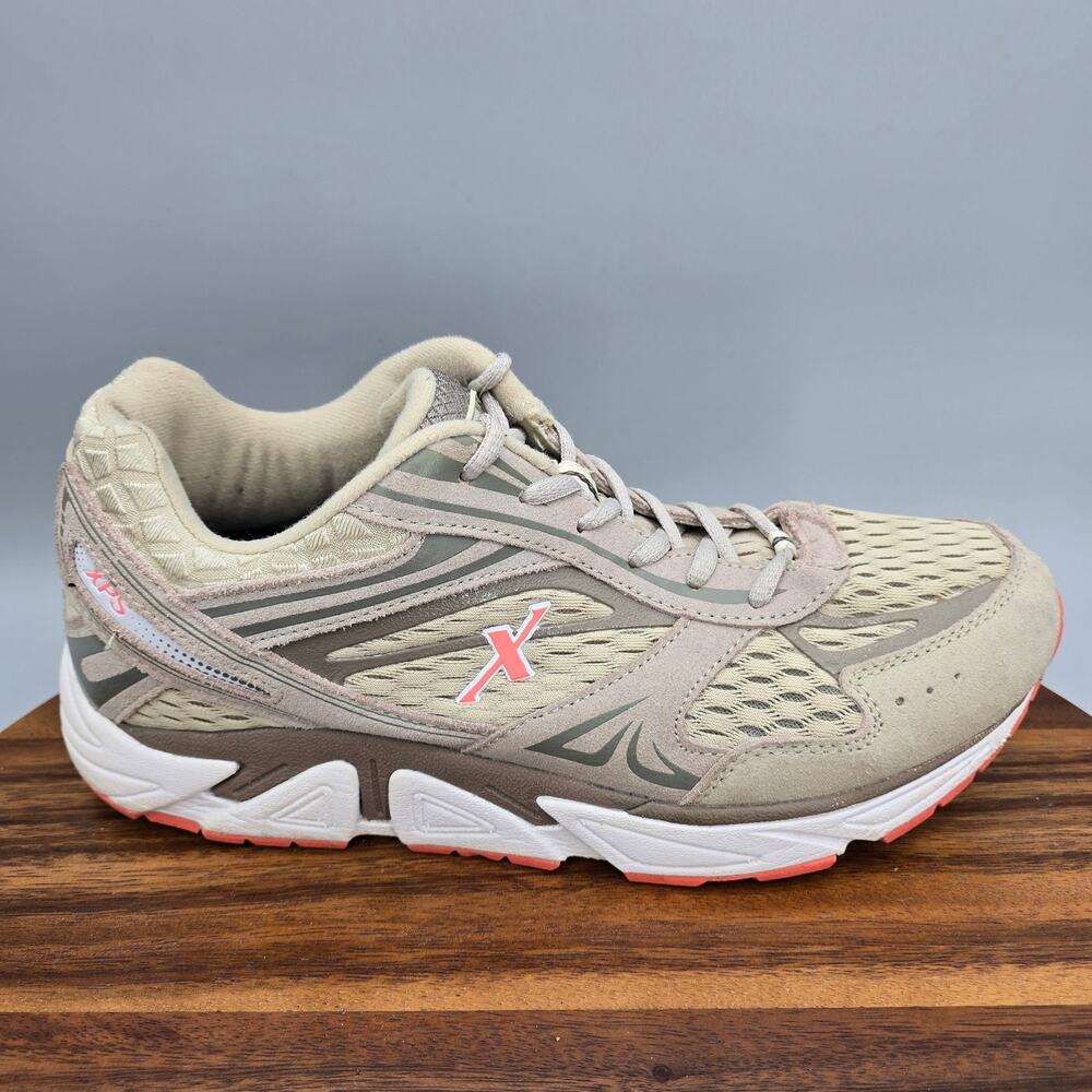 Xelero Genesis XPS Shoes Womens 10.5 Gray Leather Mesh Orthotic Walking Sneakers